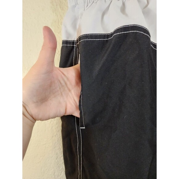 Carnival Cruise Line Mens XL Gray Striped Colorblock Swim Trunks Board Shorts - Picture 2 of 6